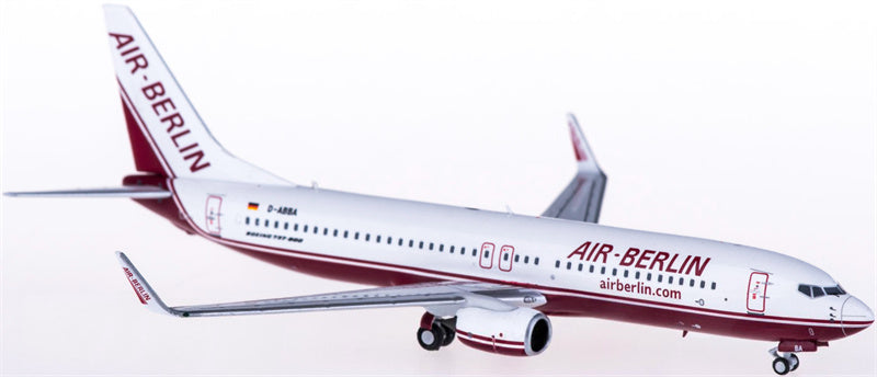 NG Models Air Berlin for Boeing 737-800 D-ABBA 1:400 Airplane Pre-built  Airliner Model Display