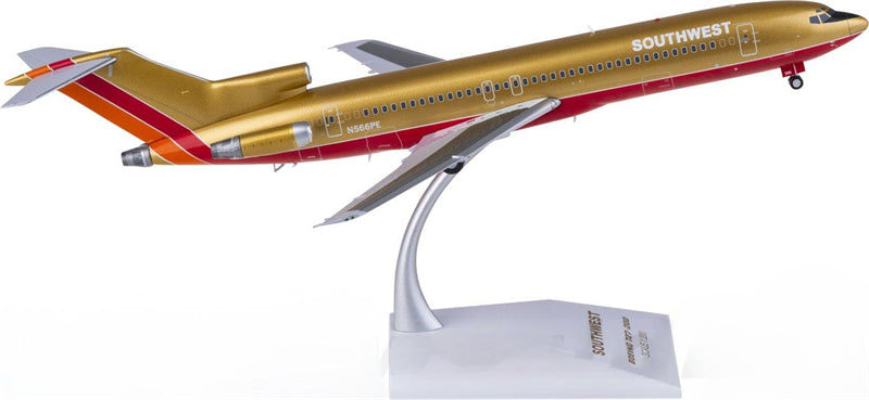 JC Wings Southwest Airlines for Boeing 727-200 N566PE 1:200 Airplane Pre-built Airliner Model Display