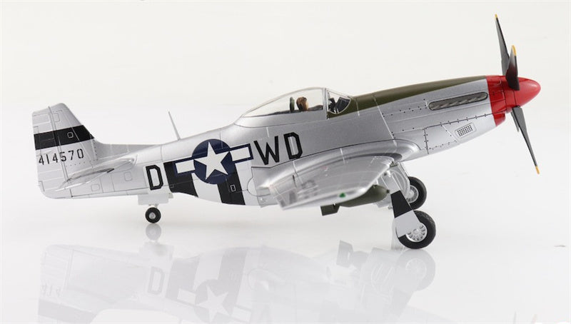 HOBBY MASTER P51D Mustang USAAF 335 FS/4 FG Captain Ted Lines 1:48 Aircraft Pre-built Model