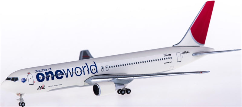 Hogan Japan Airlines Boeing 767-300ER JA604J Oneworld 1:500 Diecast Model view 1