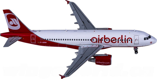 JC Wings Air Berlin Airbus A320 D-ABNW 1:400 Diecast Model view 1