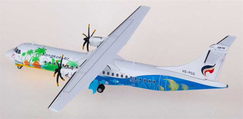 JC Wings Bangkok Airways for ATR-72-500 HS-PGG 1:200 Airplane Pre-built  Airliner Model Display
