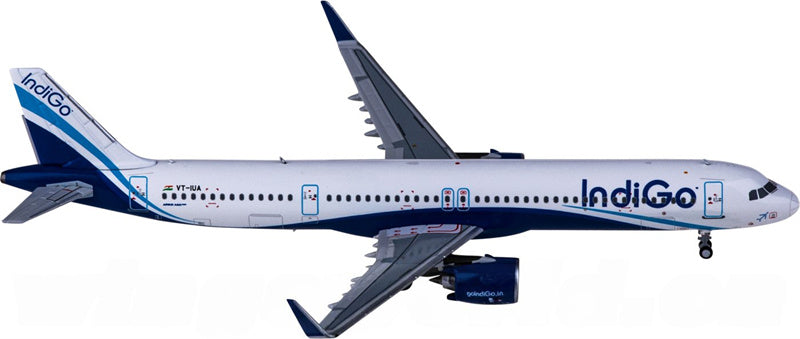 NG Models IndiGo Airbus A321neo VT-IUA 1:400 Diecast Model view 4