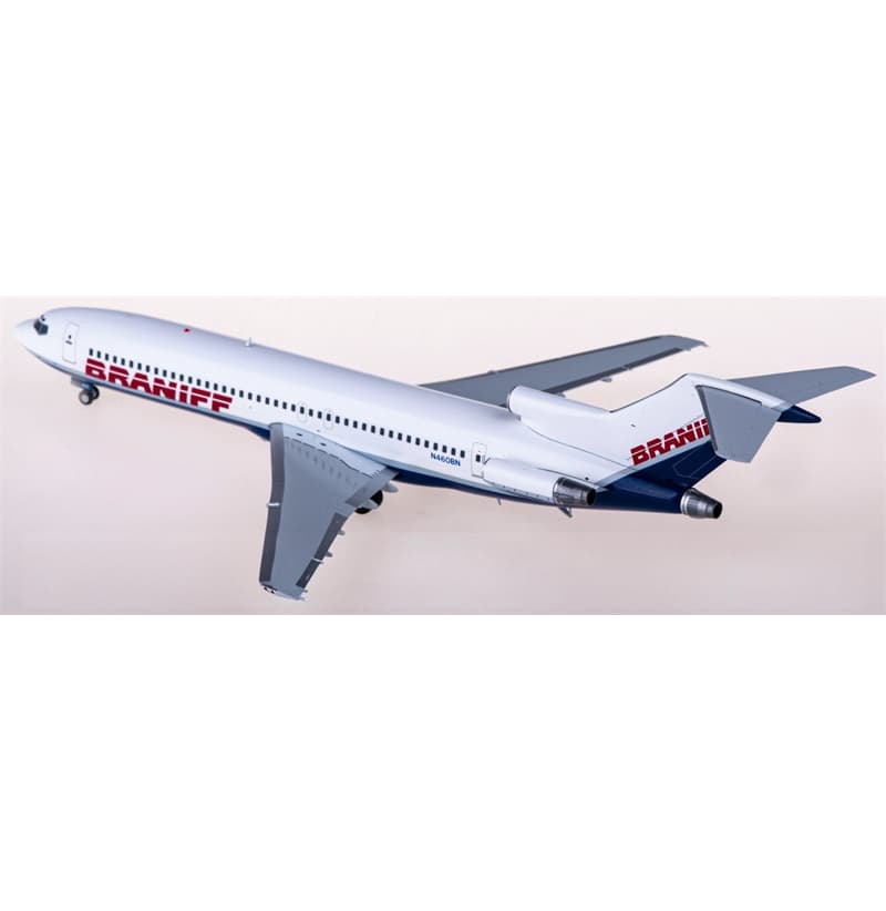 Geminijets Braniff Boeing 727-200 N460BN 1:200 Aircraft Pre-built  Airliner Model Display