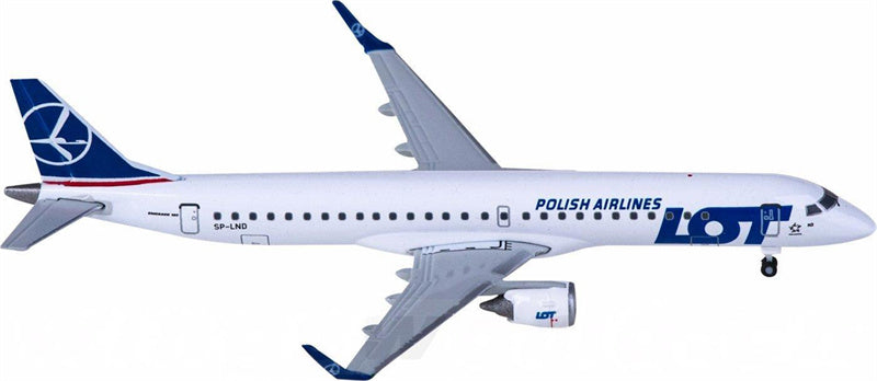 Herpa LOT Embraer ERJ-195 SP-LND 1:500 Diecast Model view 3