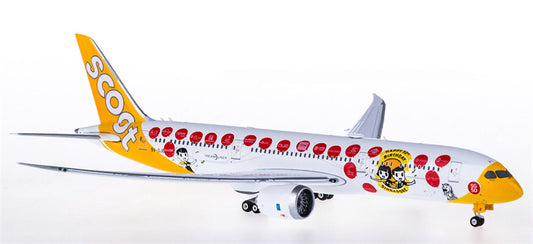 Phoenix Scoot Boeing 787-9 9V-OJE Happy 50th Birthday Singapore 1:400 Diecast Model view 1