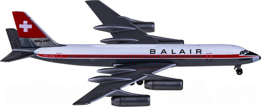 Herpa Balair for Convair 990 HB-ICH 1:500 Aircraft Pre-built  Airliner Model Display