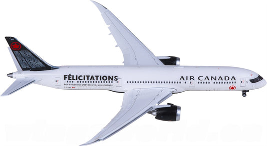 JC Wings Air Canada for Boeing 787-9 Dreamliner C-FVNB Flaps Down 1:400 Airplane Pre-built Airliner Model Display