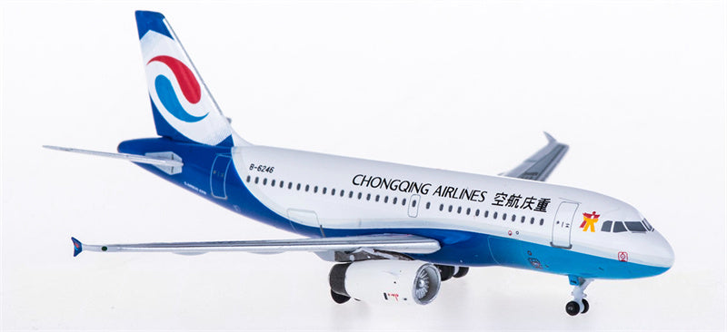 AeroClassics Chongqing Airlines Airbus A319 B-6246 1:400 Diecast Model view 2
