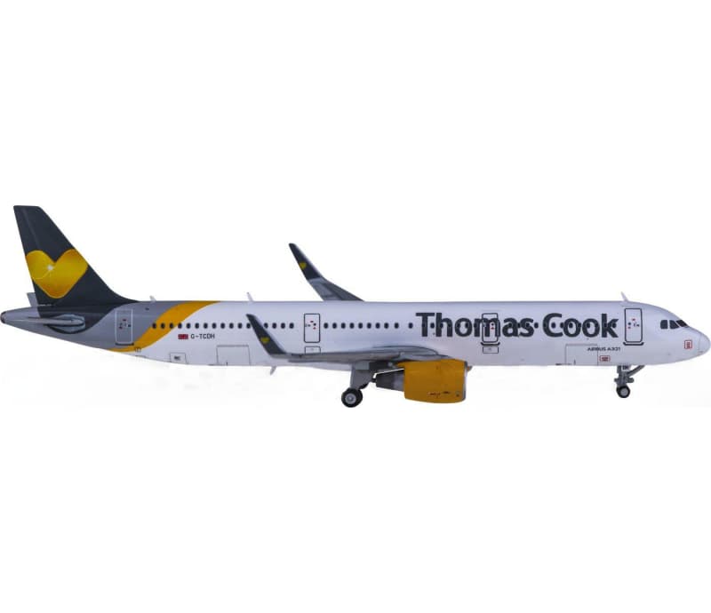 JC Wings Thomas Cook Airbus A321 G-TCDH 1:400 Aircraft Pre-built  Airliner Model Display