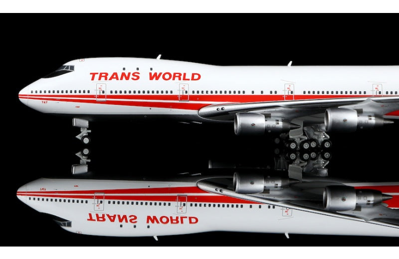 HX Models 1:400 TWA B747-100 N93107 Standard Edition DIECAST Model
