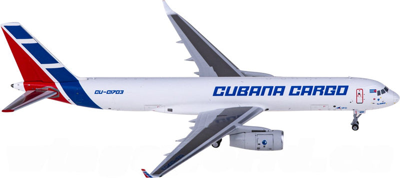 NG Models Cubana Cargo for Tupolev TU-204-100SE CU-C1703 1:400 Airplane Pre-built  Airliner Model Display