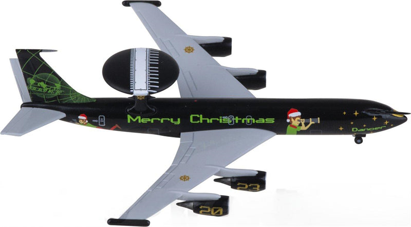 Herpa Boeing E-3D Christmas 2023 1:500 Diecast Model view 1