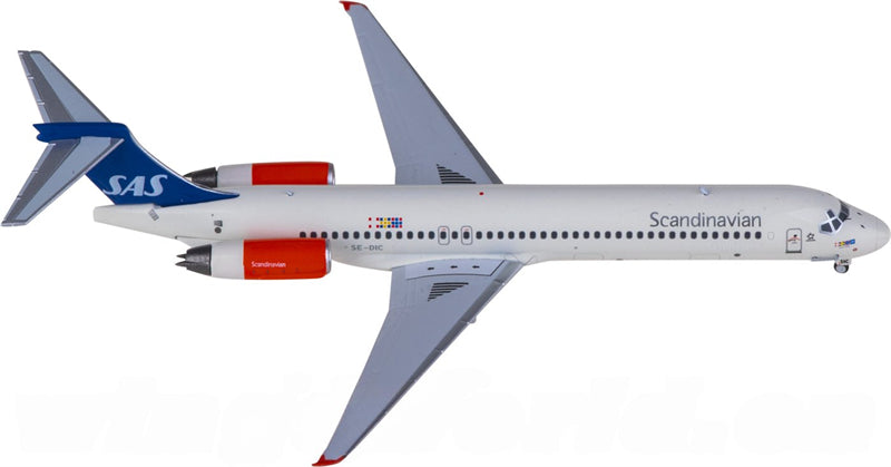 NG Models SAS for McDonnell Douglas MD-87 SE-DIC 1:400 Airplane Pre-built Airliner Model Display