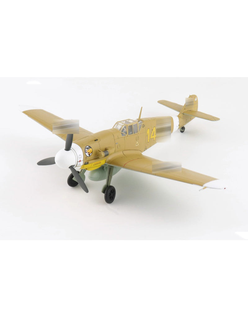 HOBBY MASTER Lufwaffe BF 109F-4 3/JG27 1:48 Model 1942  Marseille Yellow 14