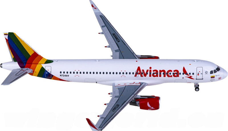 NG Models Avianca Airbus A320 N724AV 1:400 Diecast Model view 3