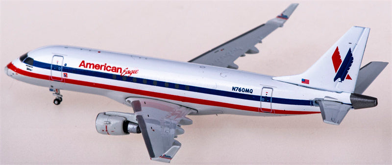 Geminijets American Eagle Airlines for Embraer ERJ-170-1000STD N760MQ 1:400 Airplane Pre-built  Airliner Model Display
