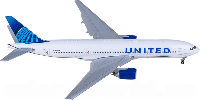 Geminijets 1:400 United Airlines Boeing 777-200ER Flaps down N798UA Diecast Model view 4