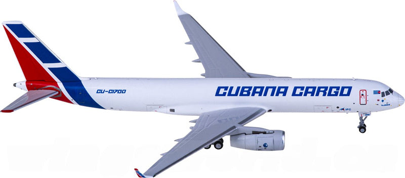 NG Models Cubana Cargo Tupolev TU-204-100SE CU-C1700 1:400 Diecast Model view 2