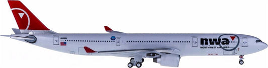 AeroClassics Northwest Airlines Airbus A330-300 N808NW 1:400 Diecast Model view 1