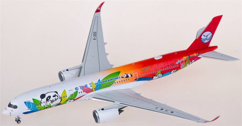 NG Models Sichuan Airlines for Airbus A350-900 B-301D 1:400 Airplane Pre-built  Airliner Model Display