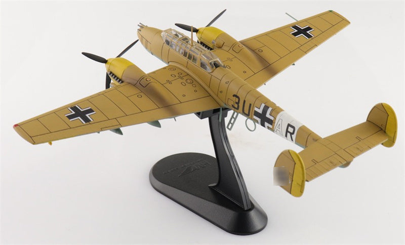 HOBBY MASTER Bf110E-2 Messerscmitt Luftwaffe 3U+AR 7./ZG 26 Italy 1941 (special weathered version) 1:72 Aircraft Pre-built Model