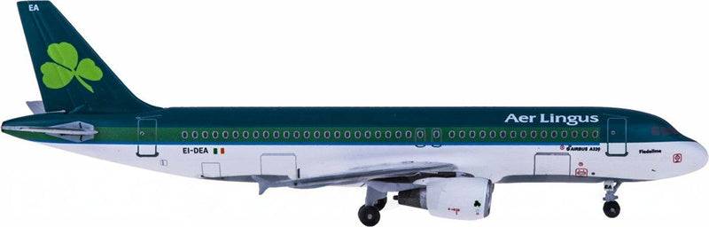 AeroClassics Aer Lingus for Airbus A320 EI-DEA 1:400 Airplane Pre-built  Airliner Model Display