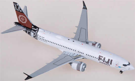 フェニックス・フィジー・エアウェイズ ボーイング737 MAX 8 DQ-FAF 1:400スケール 飛行機組み立て済み旅客機モデル ディスプレイ