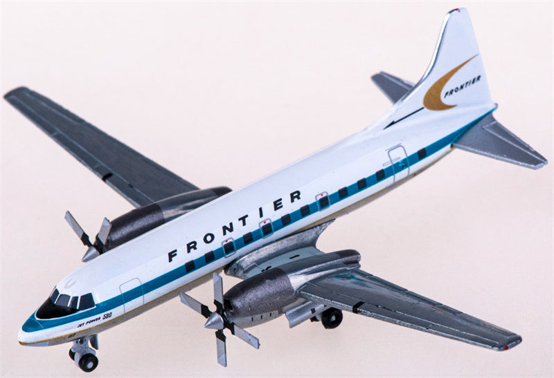 Geminijets Frontier Airlines Convair CV-580 N73117 1:400 Diecast Model view 3