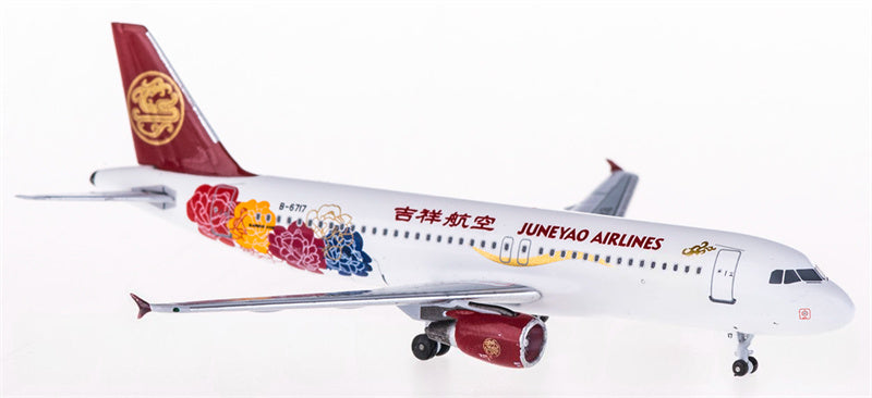 AeroClassics Juneyao Airlines Airbus A320 B-6717 10th 1:400 Diecast Model view 4