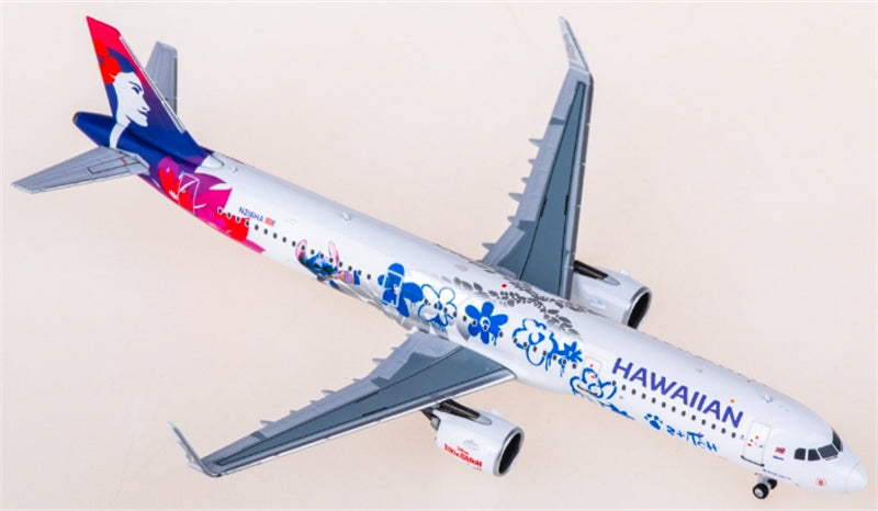 NG Models Hawaiian Airlines for Airbus A321neo N216HA 1:400 Aircraft Pre-built  Airliner Model Display