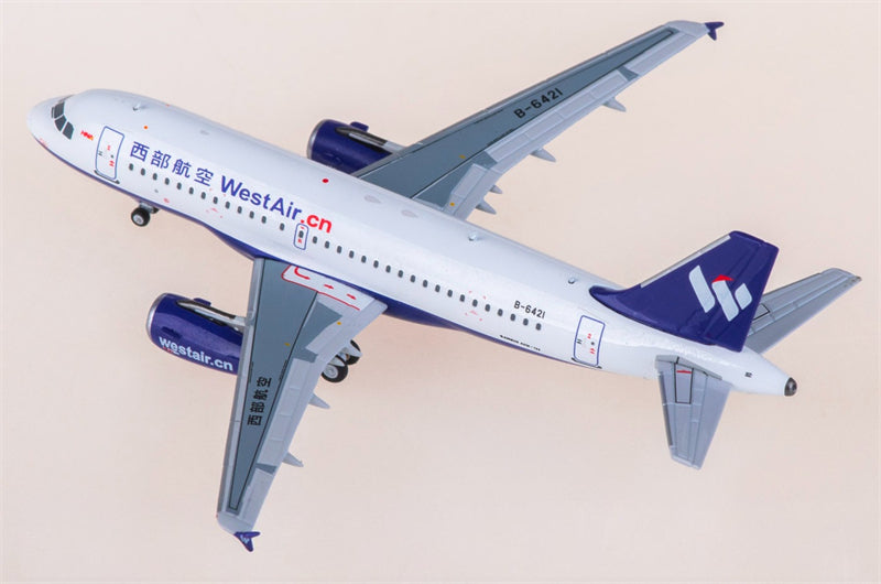 NG Models West Air Airbus A319 B-6421 1:400 Diecast Model view 3