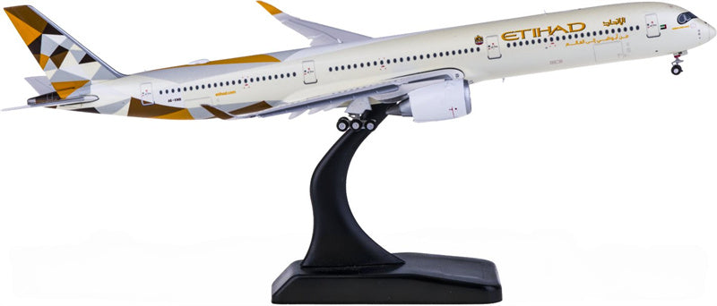 JC Wings Etihad Airways for Airbus A350-1000XWB A6-XWB Flaps Down 1:400 Aircraft Pre-built  Airliner Model Display