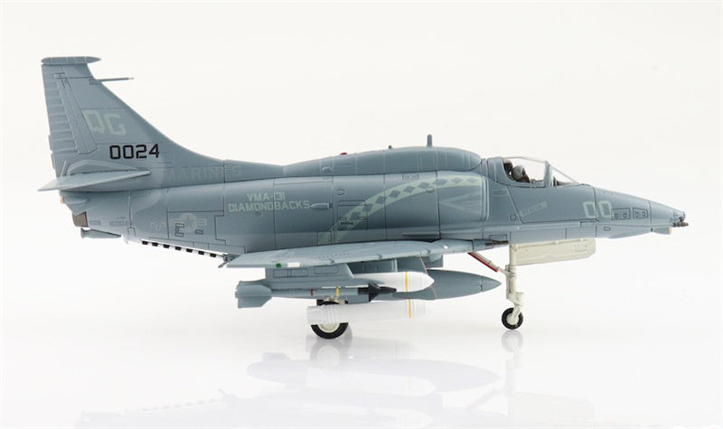 HOBBY MASTER A4M Skyhawk Diamondbacks 160024/QG-00 VMA-131 US Marines 1993 1:72 Aircraft Pre-built Model