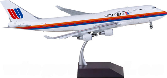 Geminijets United Airlines Boeing 747-400 N175UA Flaps Down 1:200 Diecast Model view 1