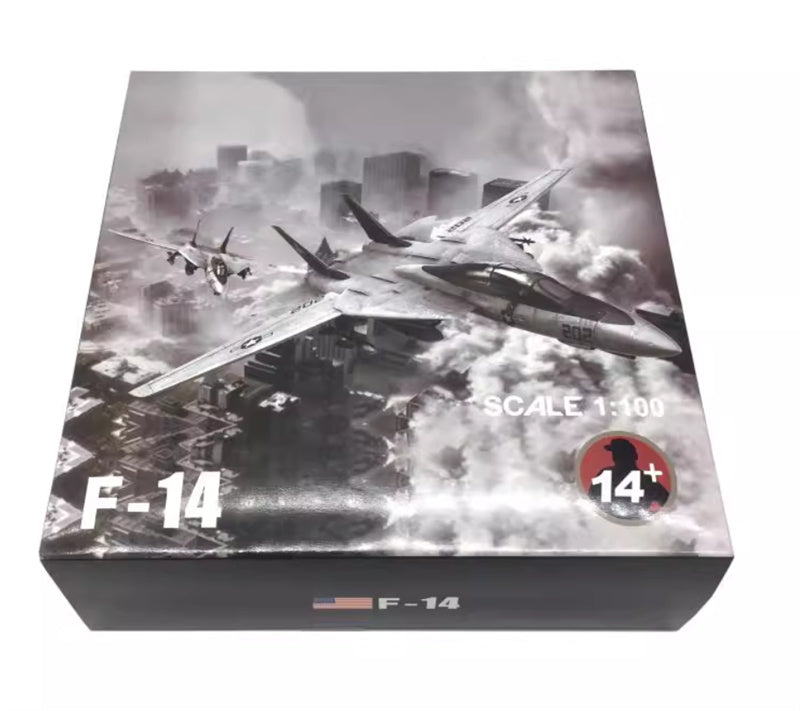 FLOZ F14 Tomcat fighter jet Fine edition dark gray 1:100 Aircraft Pre-built Model
