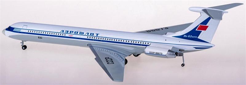 Herpa Aeroflot Ilyushin IL-62M CCCP-86673 1:200 Diecast Model view 3