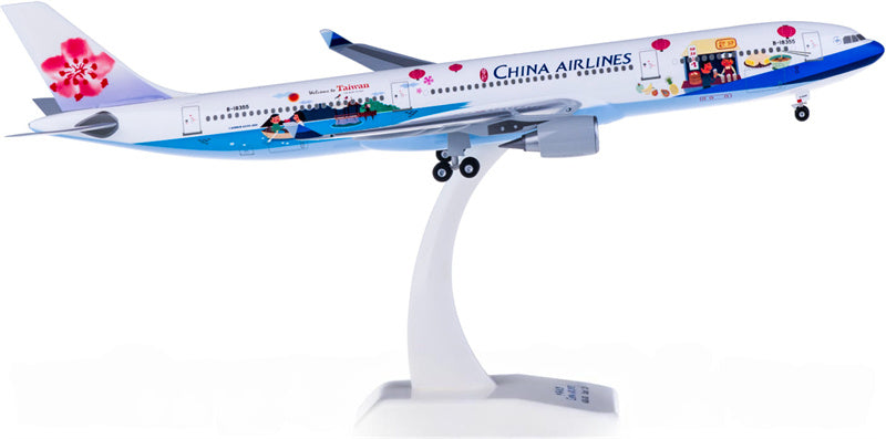 Hogan China Airlines Airbus A330-300 B-18355 Welcome to Taiwan 1:200 ABS Model view 1