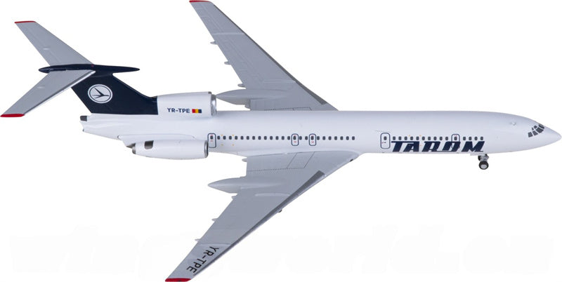 NG Models Tarom for Tupolev Tu-154B YR-TPE 1:400 Airplane Pre-built  Airliner Model Display