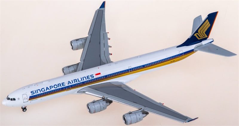 Hxmodels Singapore Airlines Airbus A340-500 9V-SGA flaps down 1:400 Diecast Model view 2
