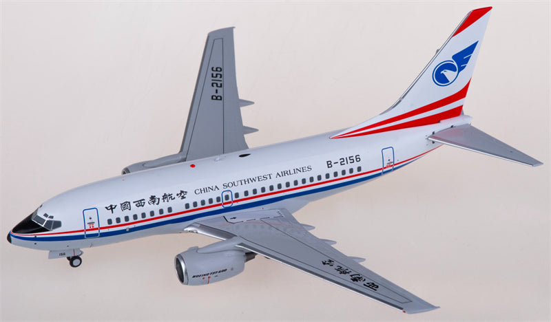 NG Models China Southwest Airlines Boeing 737-600 B-2156 1:200 Diecast Model view 1