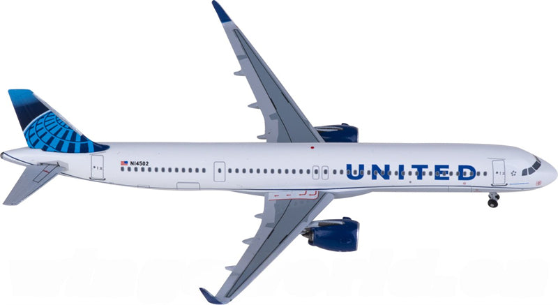 AeroClassics United Airlines Airbus A321neo N14502 1:400 Diecast Model view 2
