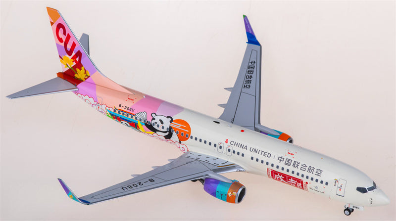 NG Models China United Airlines Boeing 737-800 B-208U 1:200 Diecast Model view 2