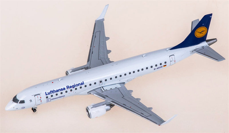 JC Wings 1:400 Lufthansa Embraer ERJ-190LR D-AECD Model