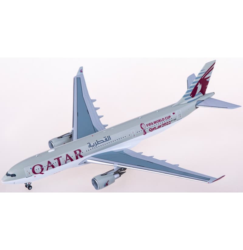NG Models Qatar Airbus A330-200 A7-ACS 1:400 Aircraft Pre-built  Airliner Model Display
