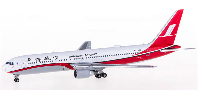 JC Wings Shanghai Airlines Boeing 767-300 B-2563 1:400 Diecast Model view 2