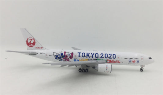 JC Wings 1:400 Japan Airlines Boeing 777-200ER JA773J Flaps down DIECAST Model