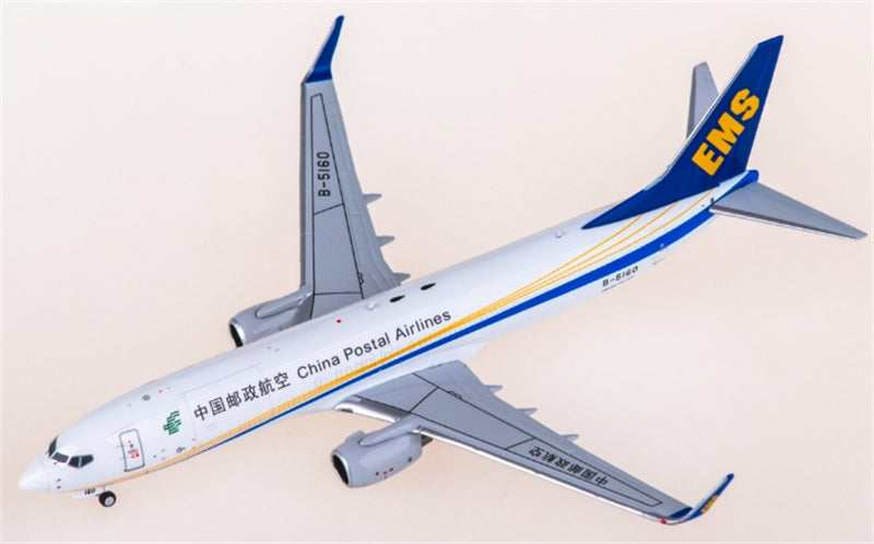 NG Models China Postal Airlines for Boeing 737-800BCF B-5160 1:400 Aircraft Pre-built  Airliner Model Display