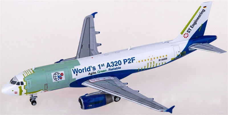JC Wings House Color Airbus A320P2F D-AAES 1:400 Airplan Diecast Model view 2