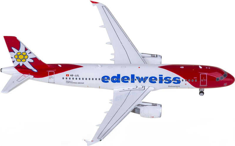 Phoenix 1:400 Edelweiss Air Airbus A320 HB-JJL Model